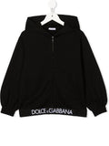 HOODED CARDIGAN BLACK DOLCE & GABBANA BOY