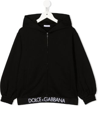 HOODED CARDIGAN BLACK DOLCE & GABBANA BOY