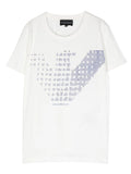 T-SHIRT LOGO BIANCO CALDO BOY