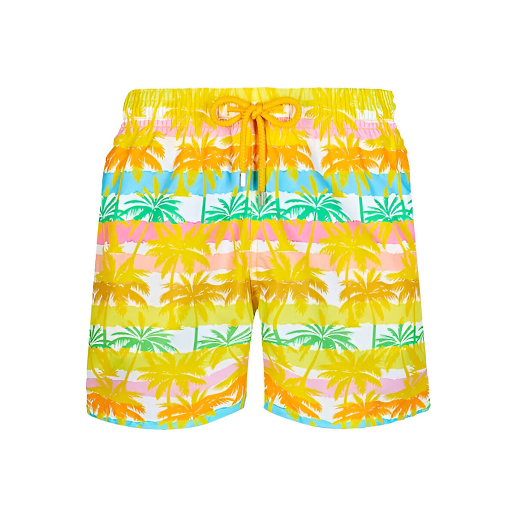BAÑADOR CON ESTAMPADO PALM BEACH