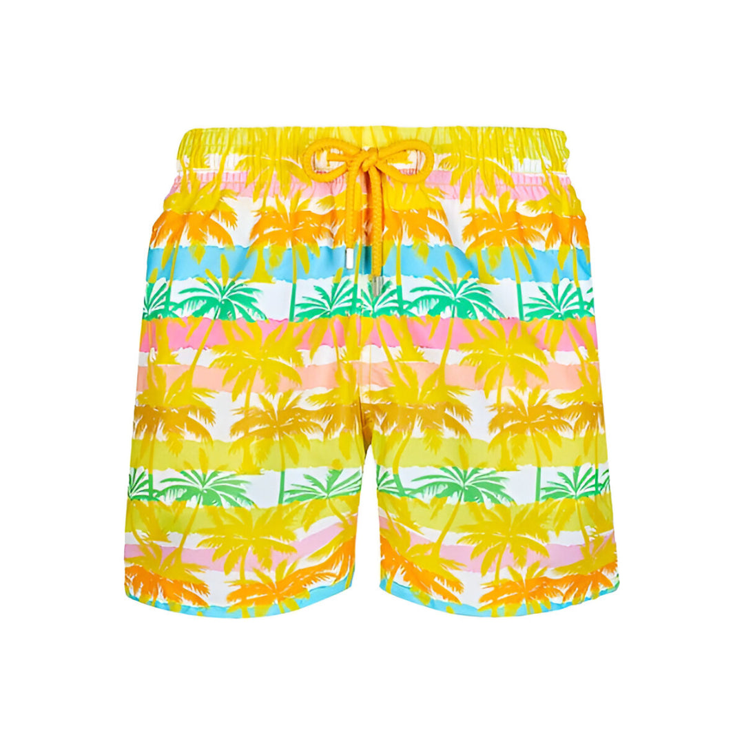 BAÑADOR CON ESTAMPADO PALM BEACH