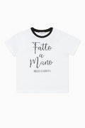 T-SHIRT WHITE FATTO A MANO GIRL