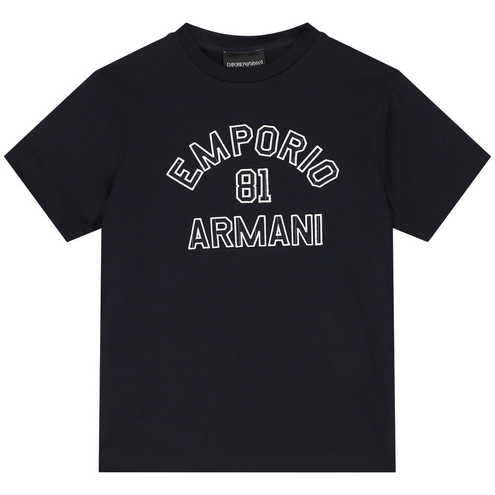 T-SHIRT NERO ARMANI BOY