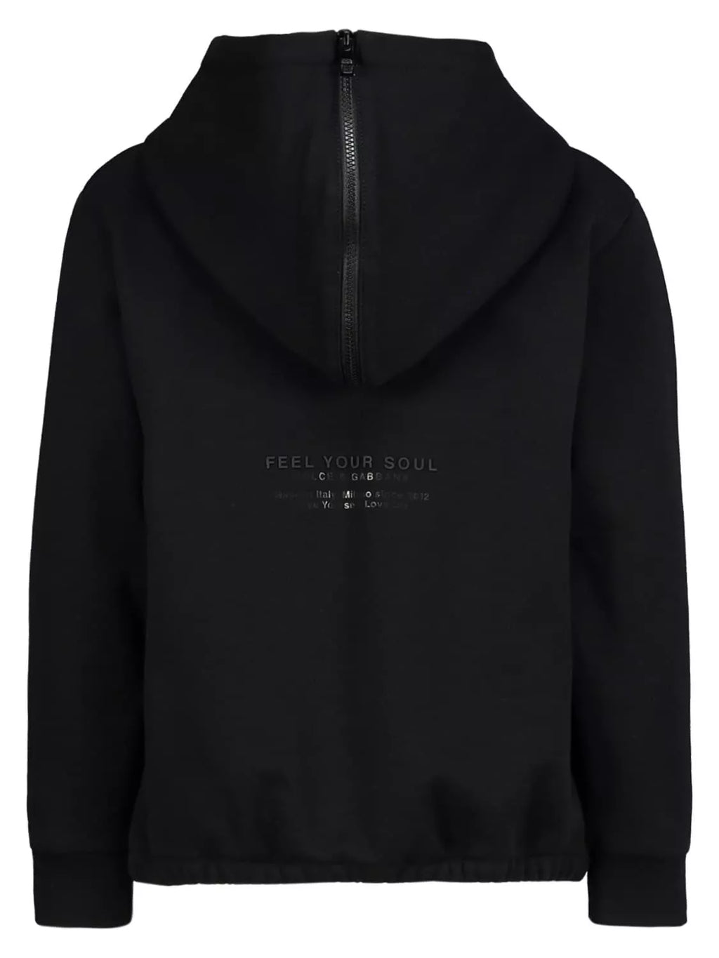 CAPUCCIO CON ZIP BLACK BOY