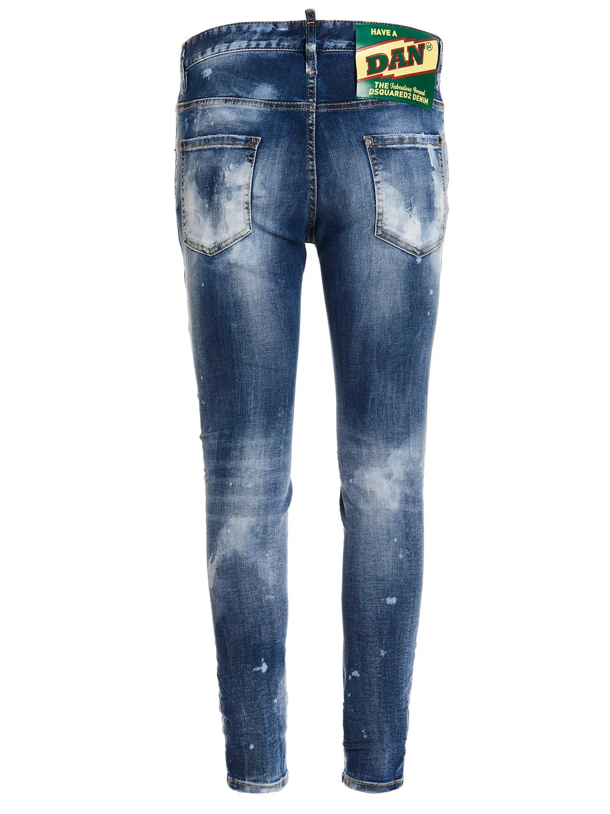 JEAN JENNIFER CROPPED BLUE DSQUARED2
