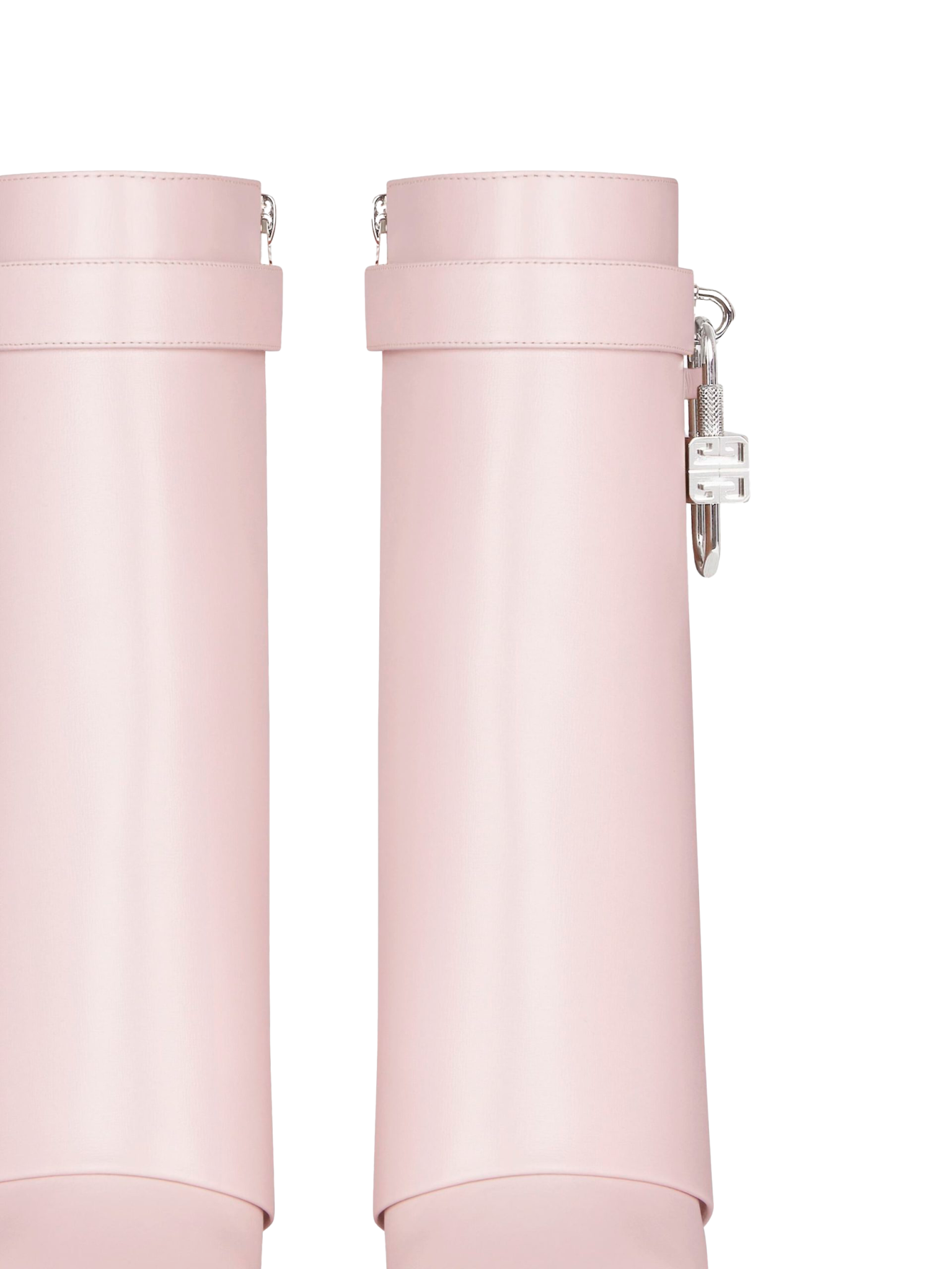 SHARK ANKLE BOOTS LIGHT PINK LEATHER