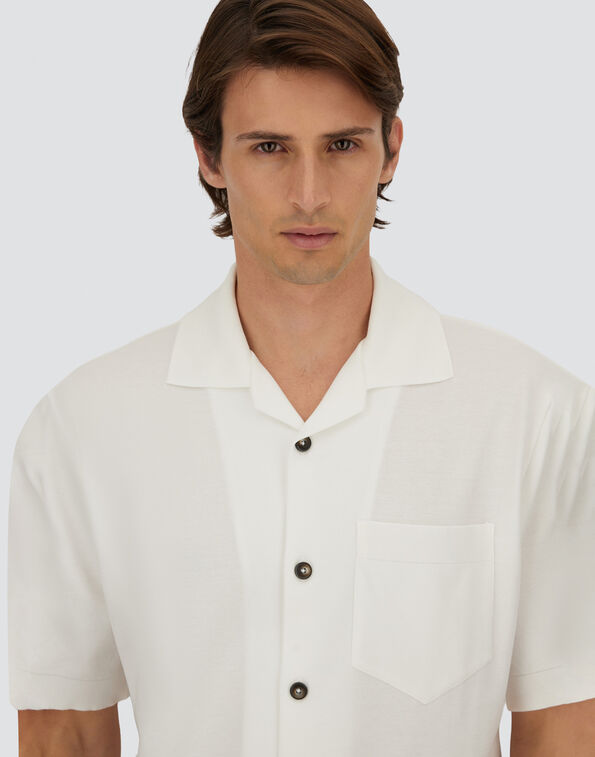 CAMISA DE MANGA CORTA DE JERSEY KNIT EFFECT