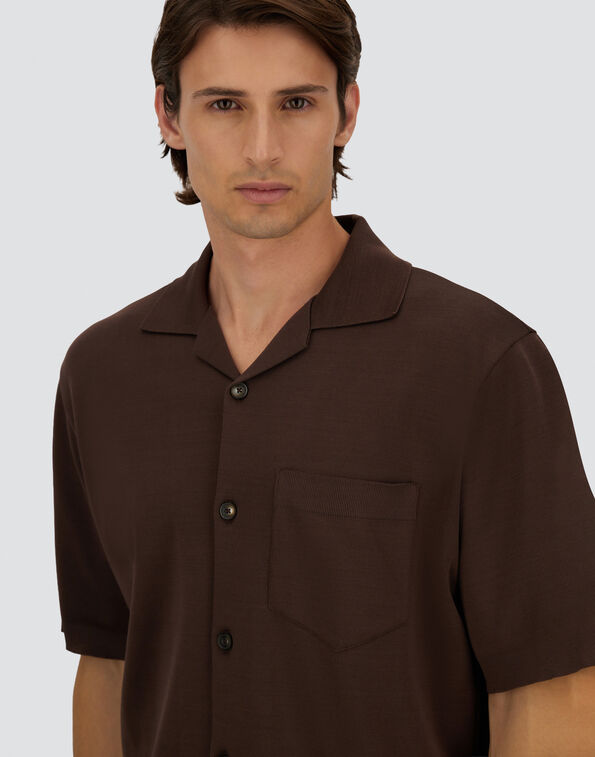 CAMISA DE MANGA CORTA DE JERSEY KNIT EFFECT