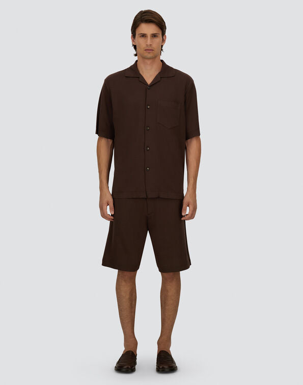 CAMISA DE MANGA CORTA DE JERSEY KNIT EFFECT