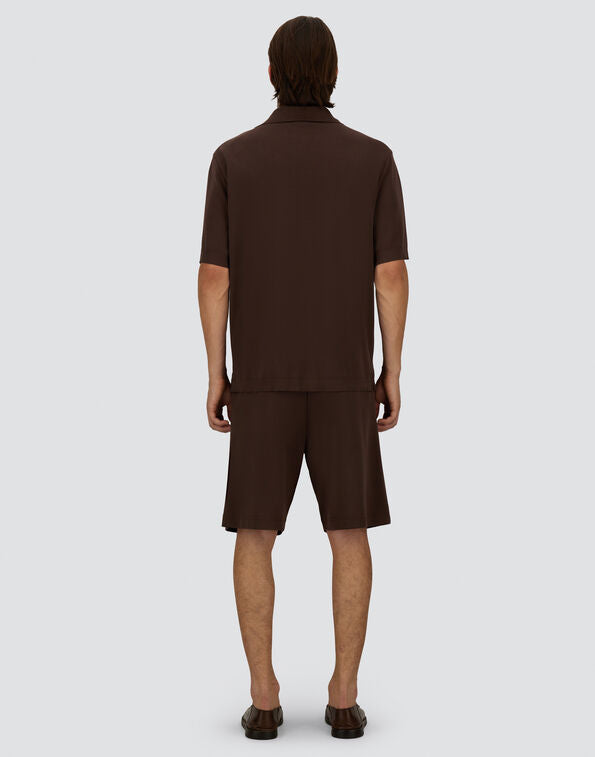 CAMISA DE MANGA CORTA DE JERSEY KNIT EFFECT