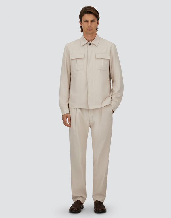 CHAQUETA CAMISERA DE COTTON GABARDINE STRETCH