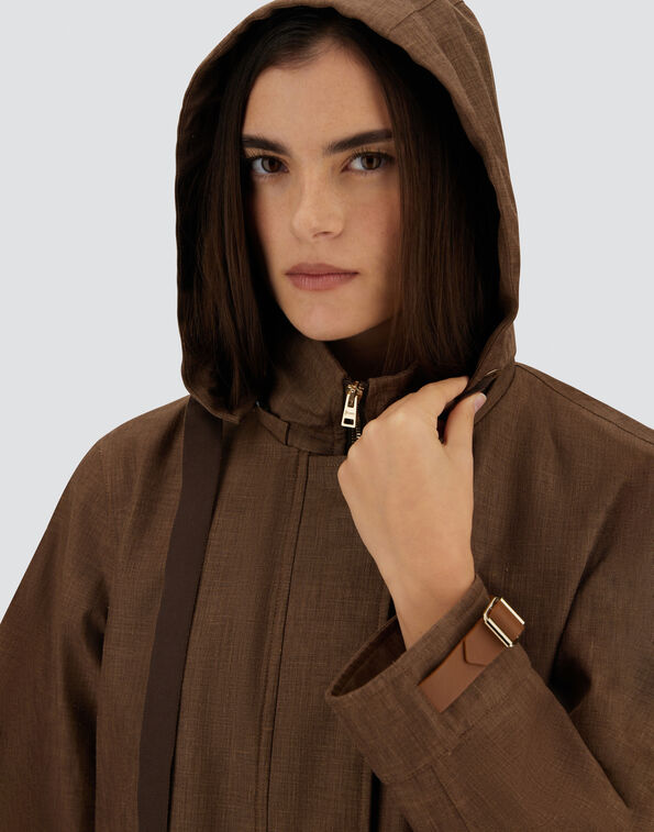 CHAQUETA DE CORTE ACAMPANADO DE 3 LAYERS LINEN