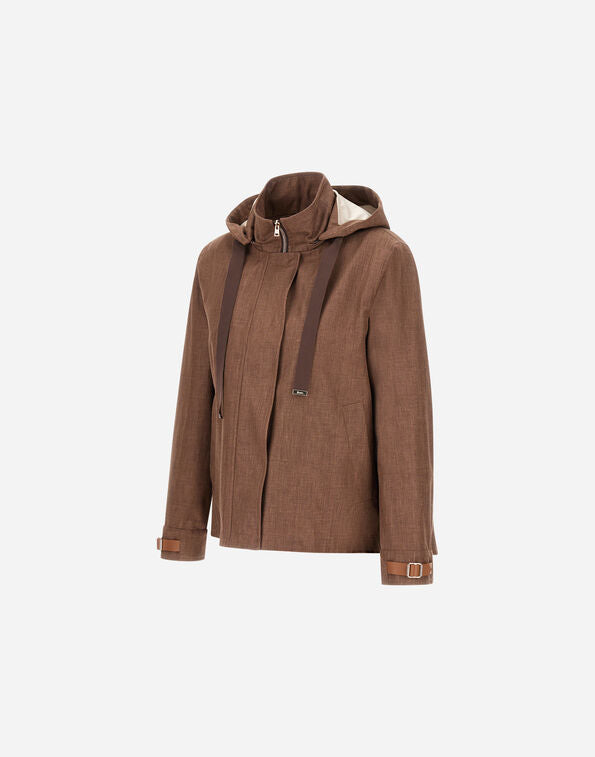 CHAQUETA DE CORTE ACAMPANADO DE 3 LAYERS LINEN