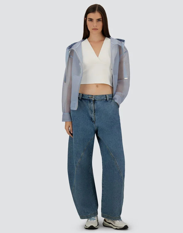 CHAQUETA DE SEE-THROUGH MESH