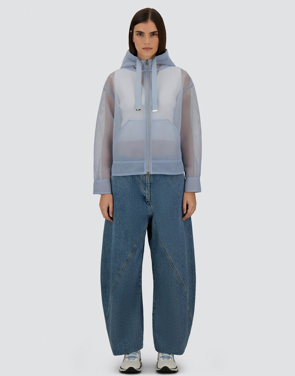 CHAQUETA DE SEE-THROUGH MESH