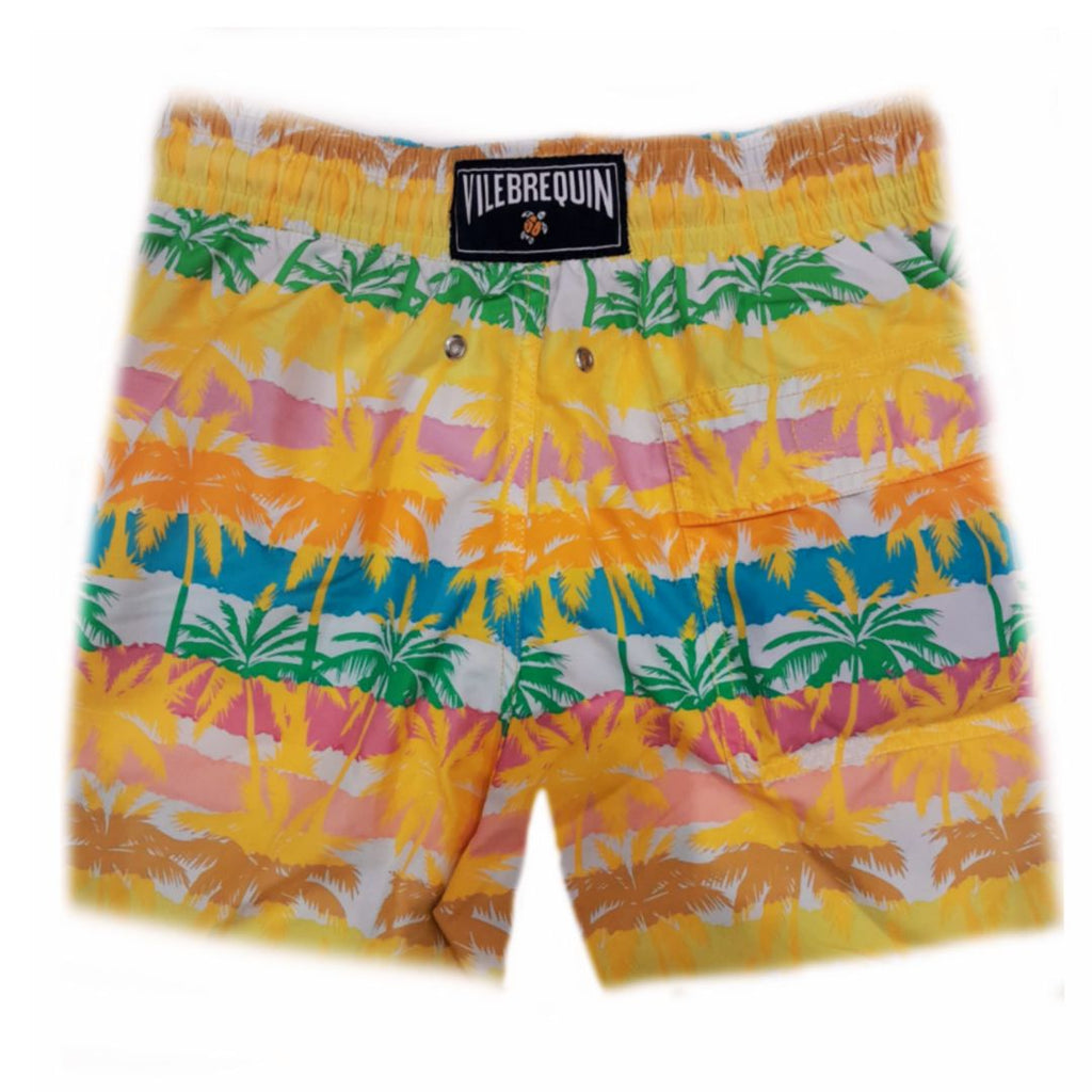 BAÑADOR CON ESTAMPADO PALM BEACH