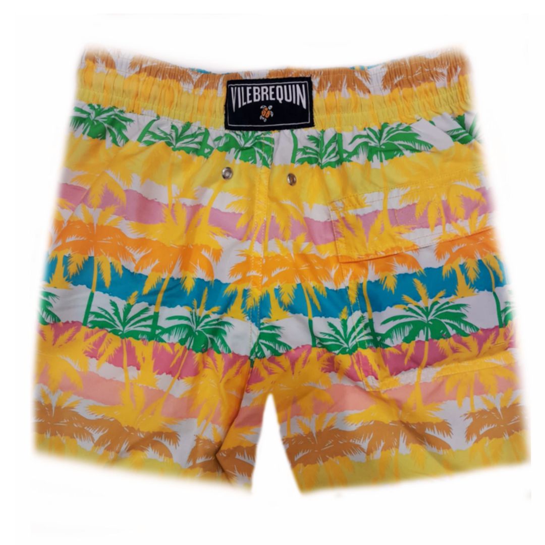 BAÑADOR CON ESTAMPADO PALM BEACH