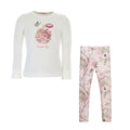 T-SHIRT BLANCA CON FLORES M/L GIRL