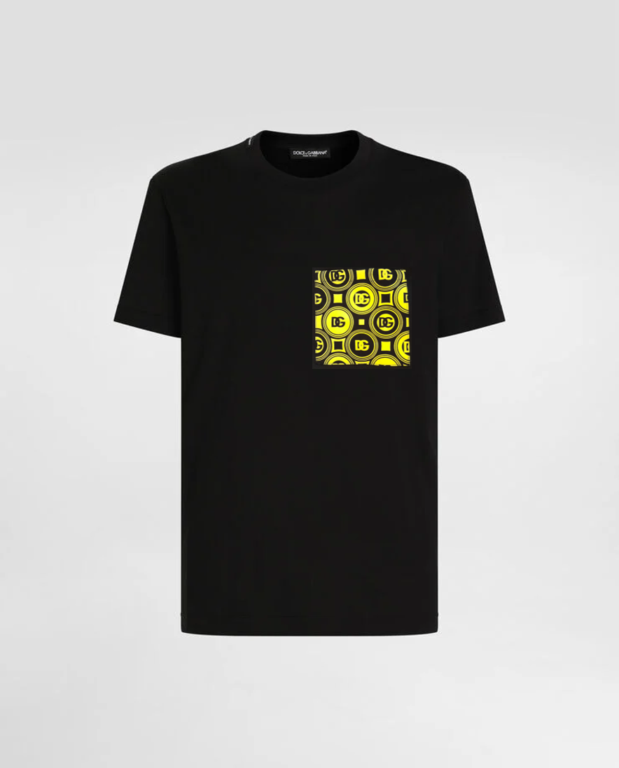 T-SHIRT SERAFINO BLACK & YELLOW