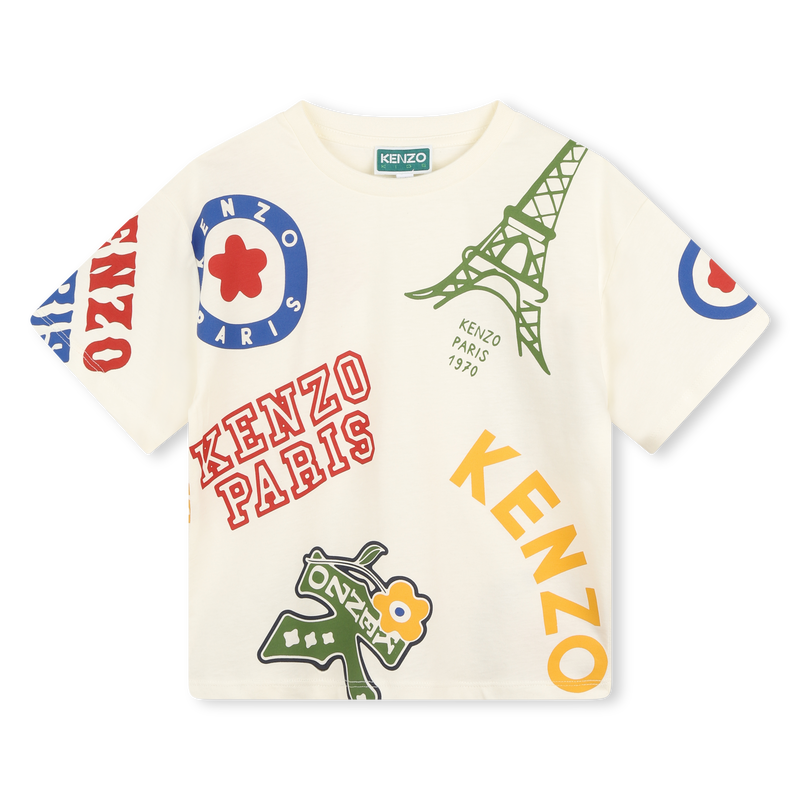 T-SHIRT WHITE PRINT PARK PARIS