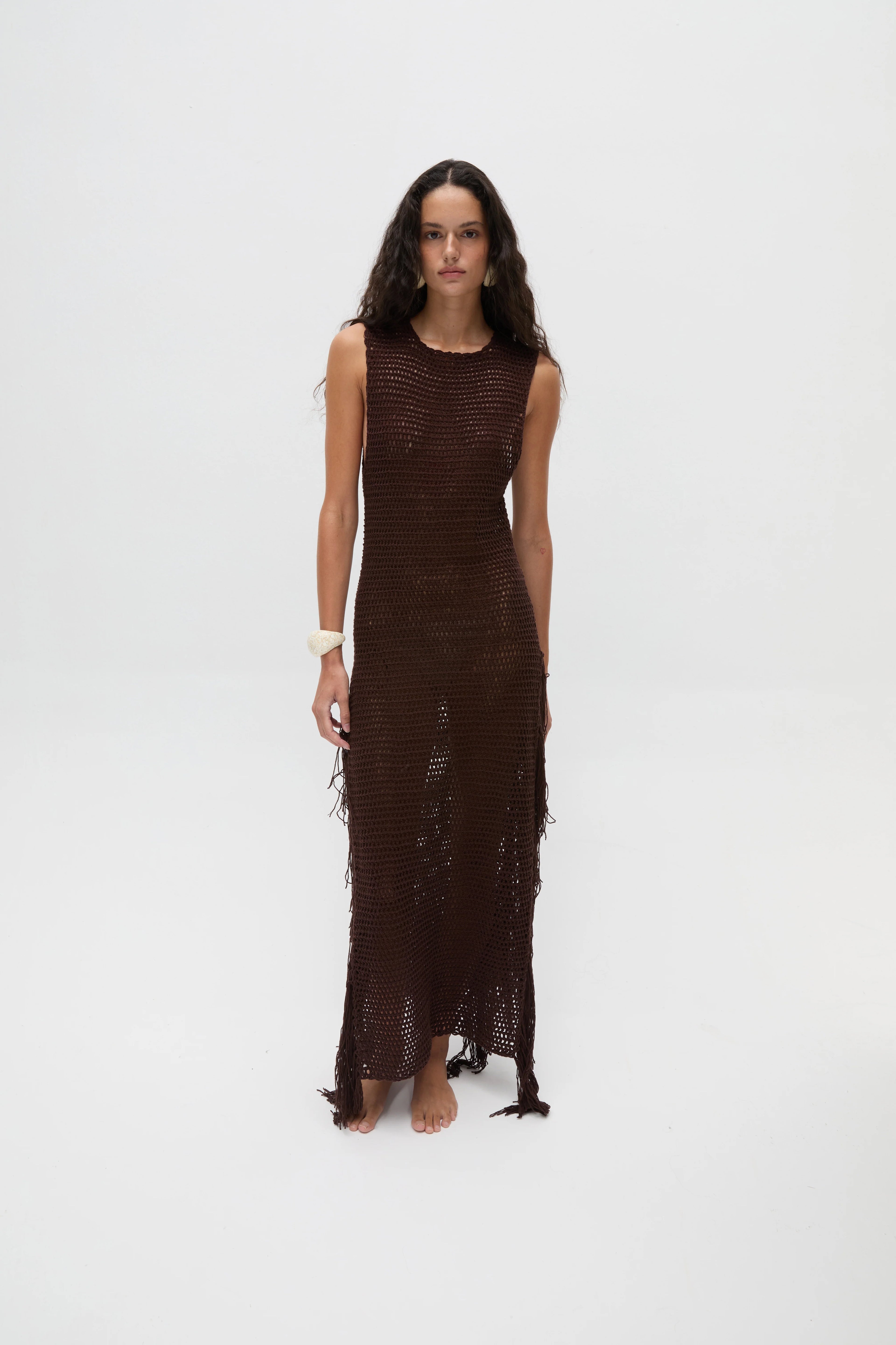 KIRA Handmade Crochet Cotton Maxi Dress