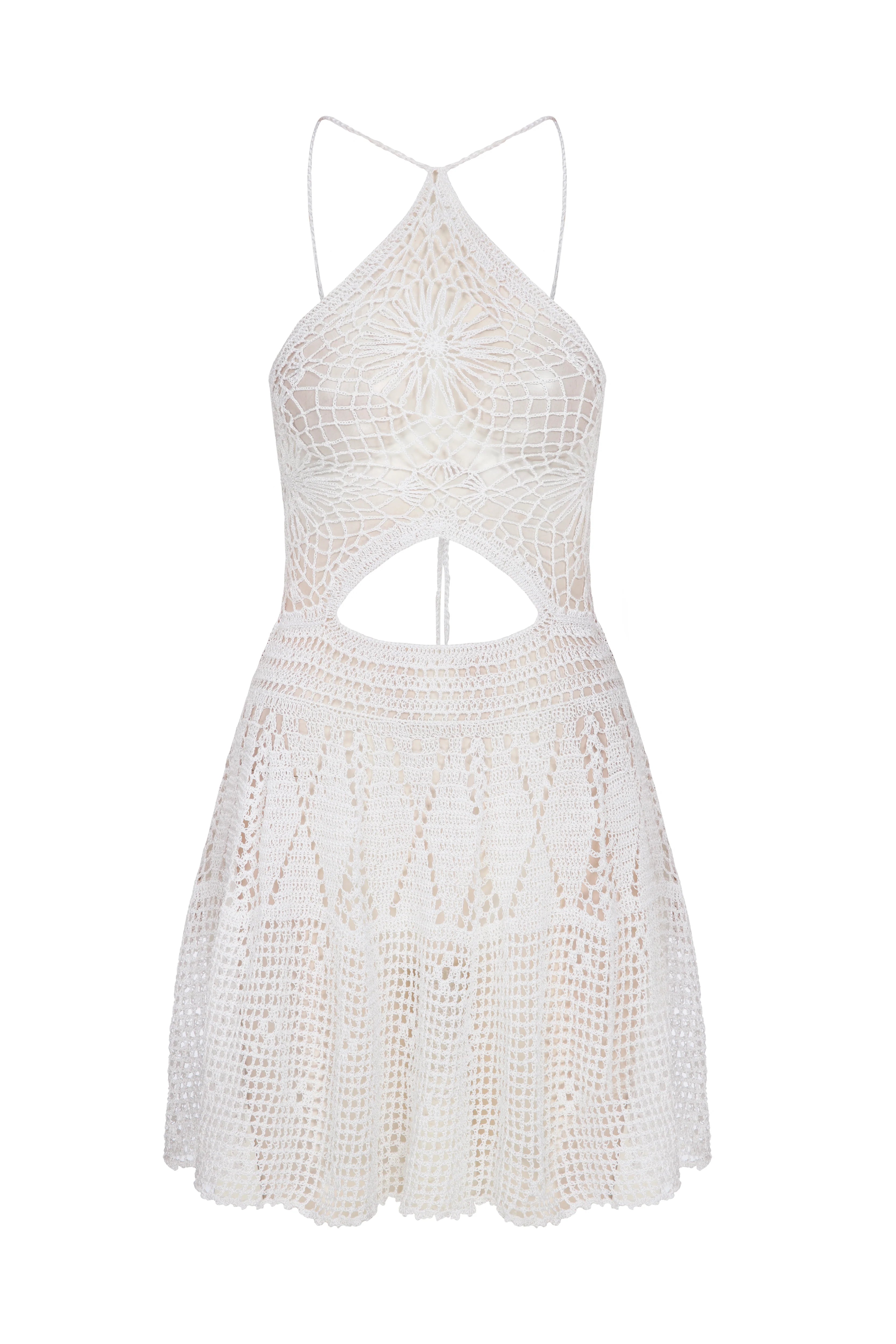 LOVA Handmade Crochet Cotton Mini Dress