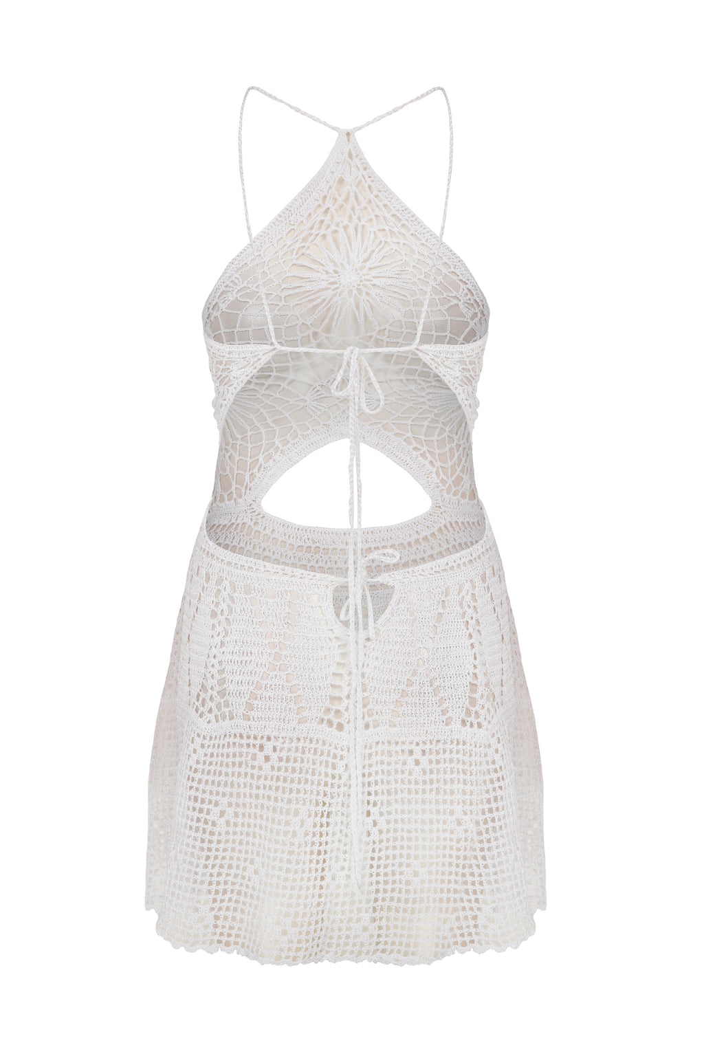 LOVA Handmade Crochet Cotton Mini Dress