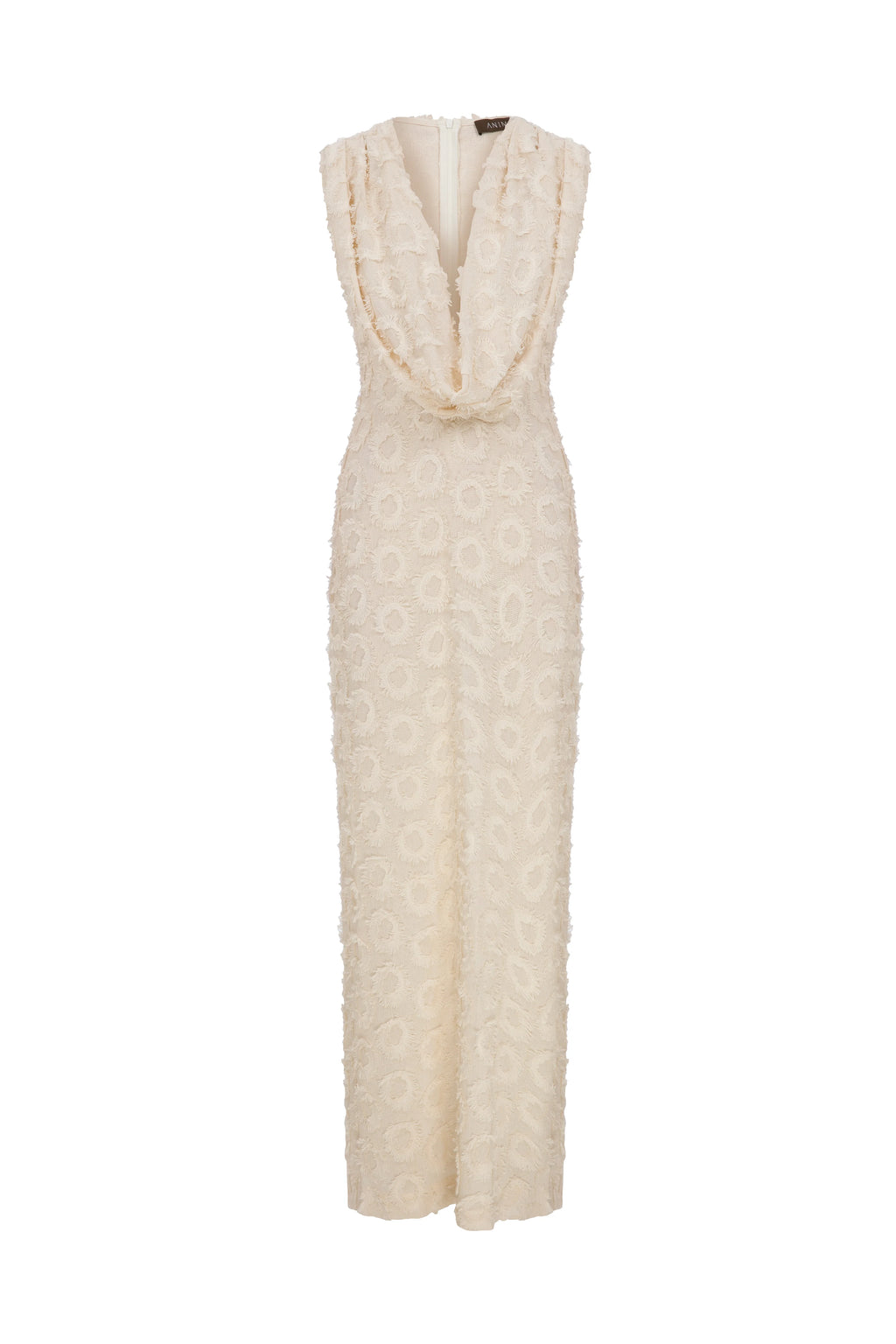 LUMA Aplique Embroidered  Sleeveless Maxi Dress