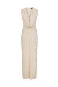 LUMA Aplique Embroidered  Sleeveless Maxi Dress