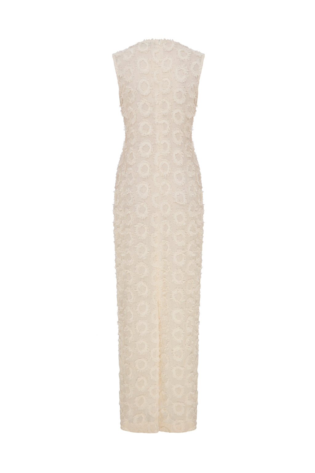 LUMA Aplique Embroidered  Sleeveless Maxi Dress