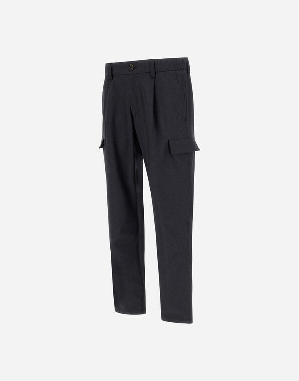 PANTALONES CARGO RESORT DE NYLON ELÁSTICO EFECTO JASPEADO