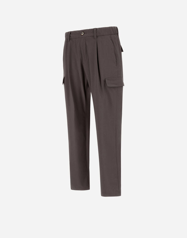 PANTALONES CARGO RESORT DE NYLON ELÁSTICO EFECTO JASPEADO