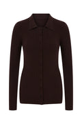 RHEA Knitted Collared Cardigan