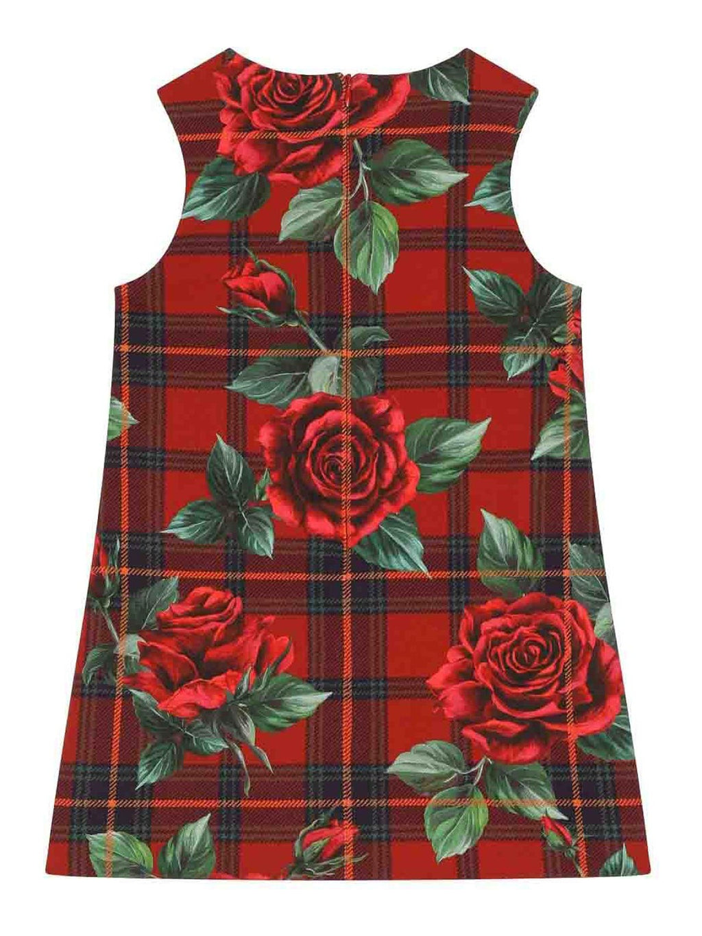 SLEEVELESS DRESS TARTAN ROSE DOLCE & GABBANA