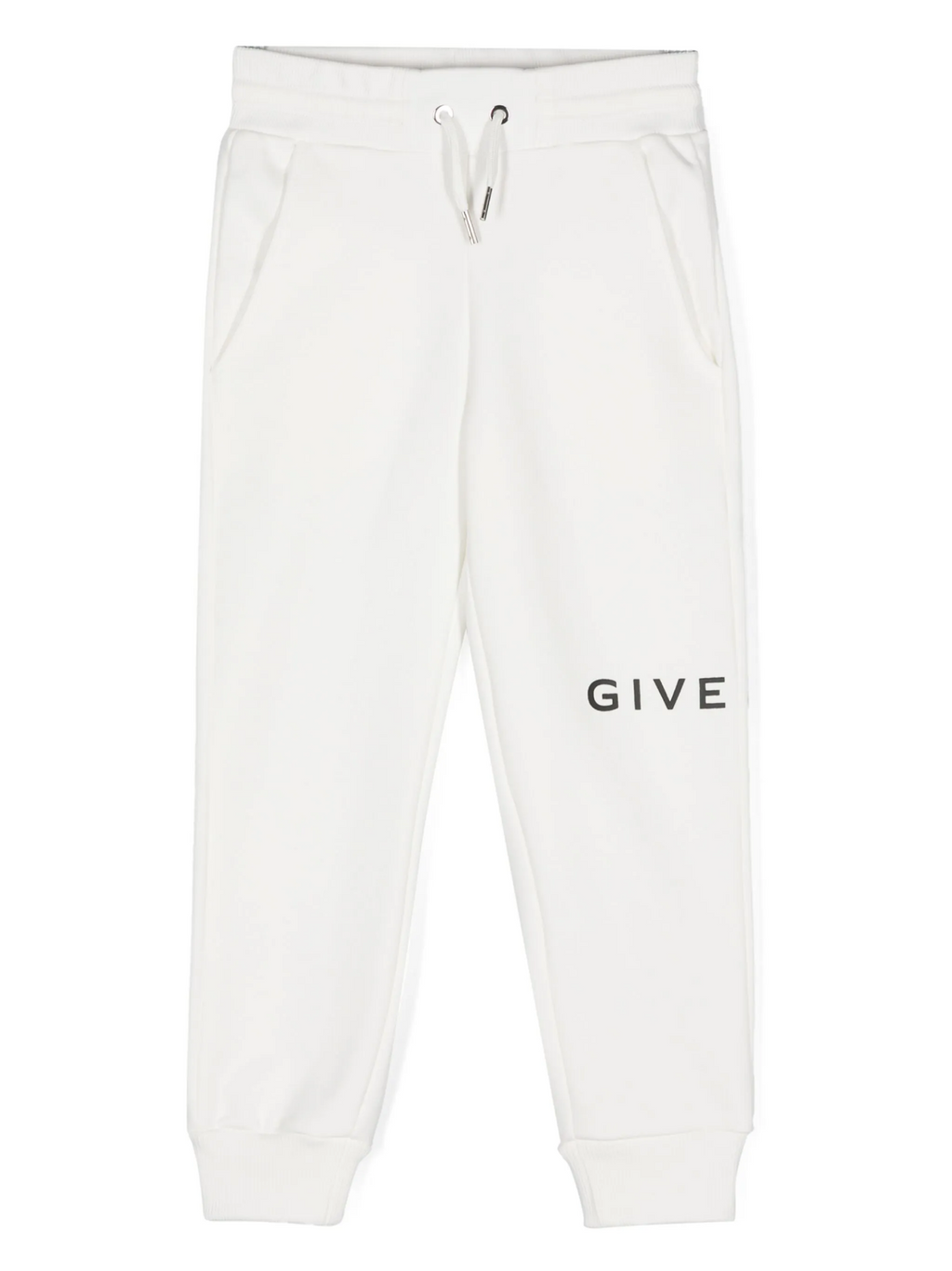 PANTS LOGO PRINT TRACK WHITE GIVENCHY
