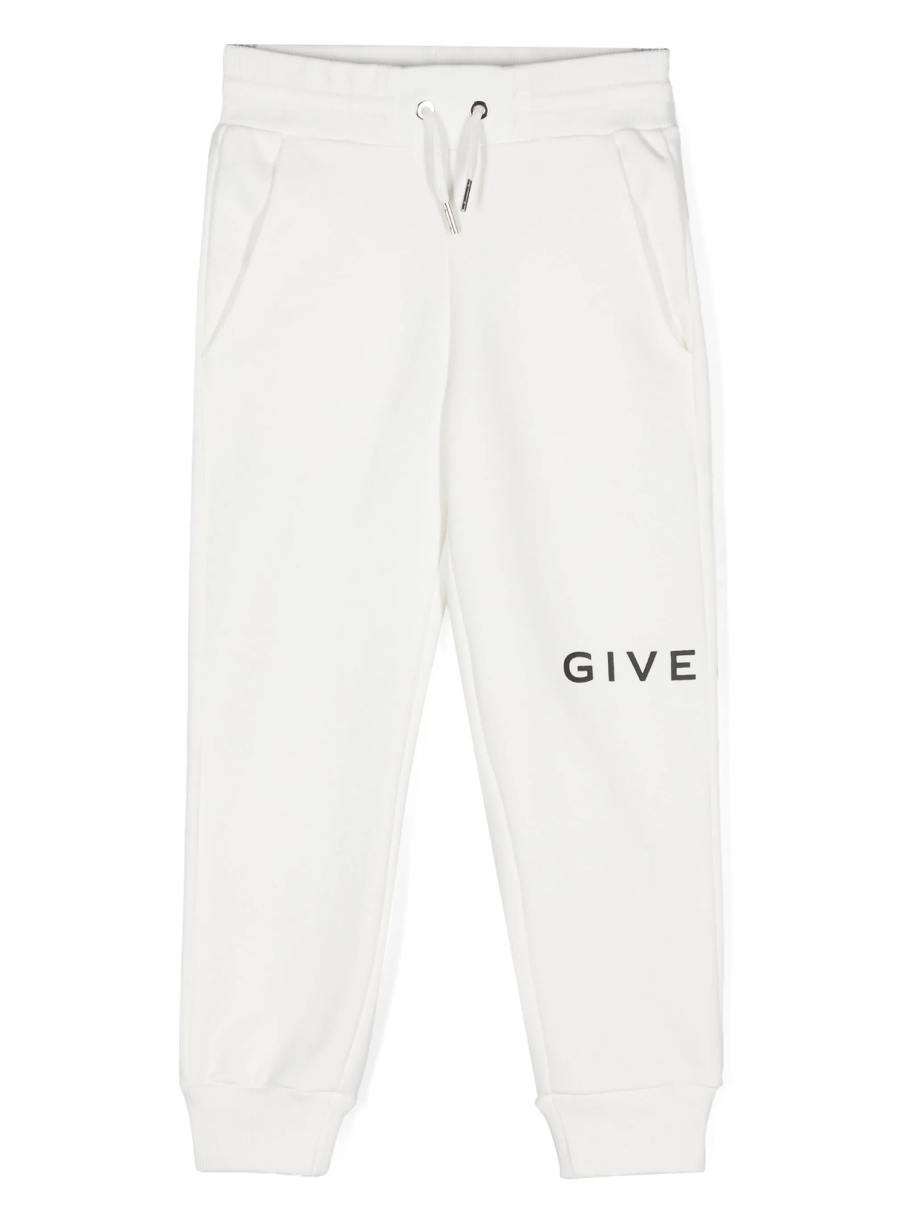 PANTS LOGO PRINT TRACK WHITE GIVENCHY