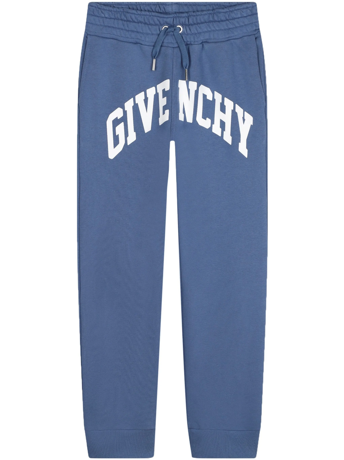 PANTS BLUE  LOGO PRINT BLEND TROUSERS GIVENCHY BOY
