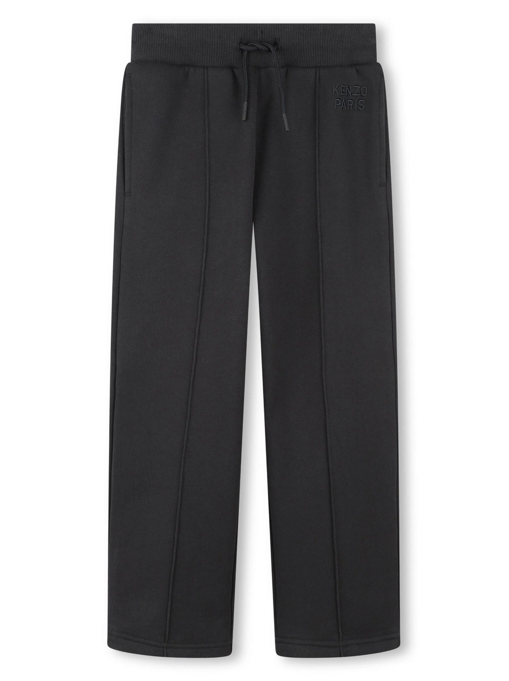 JOGGERS BLACK WHIT LOGO PATCH GIRL