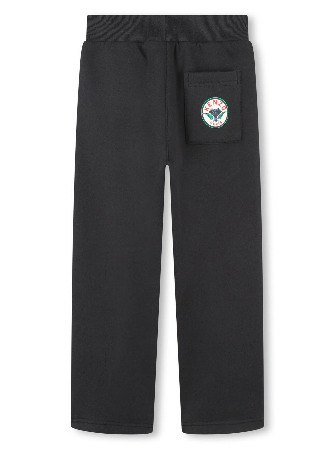 JOGGERS BLACK WHIT LOGO PATCH GIRL