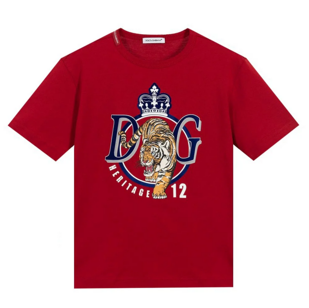 T-SHIRT RED MANICA CORTA SUMMER SMILE BOY