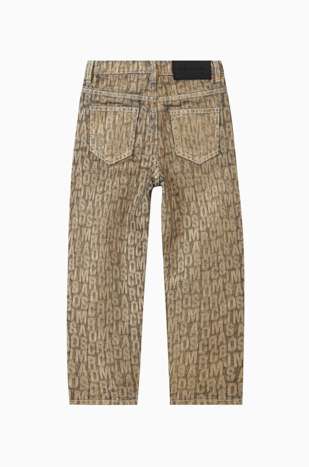 PANTS GOLD ALL OVER LOGO DISTRESSED