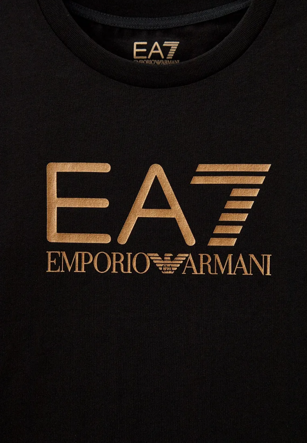 T-SHIRT NEGRA Y DORADO ARMANI GIRL