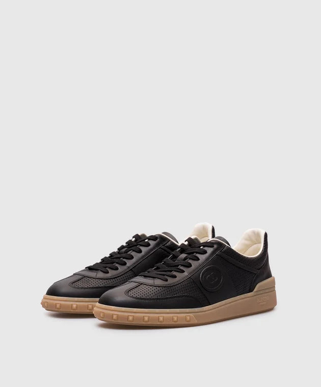 UPVILLAGE BLACK LEATHER SNEAKER