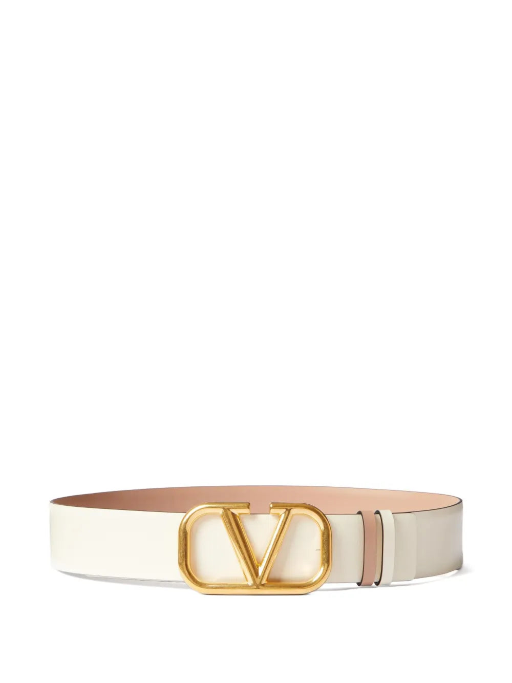 VLOGO SIGNATURE REVERSIBLE BELT IN GLOSSY
