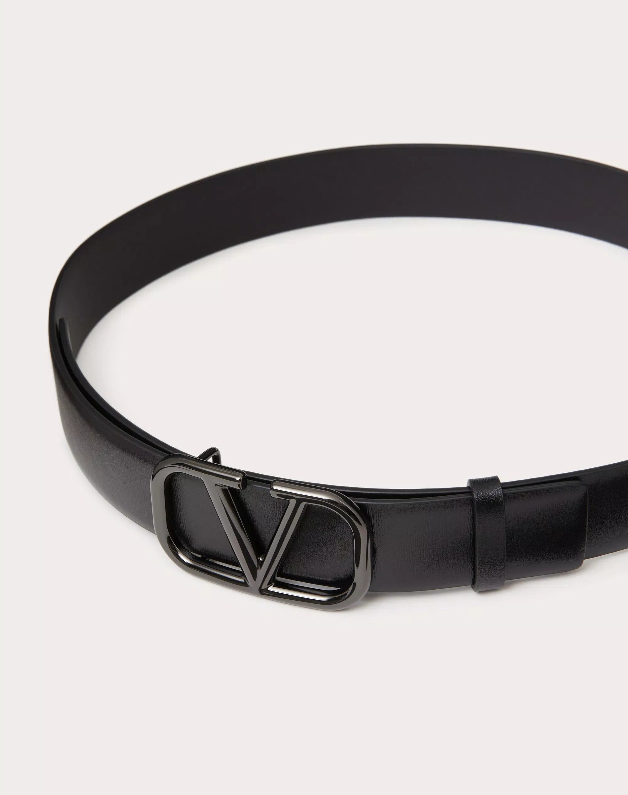 VLOGO SIGNATURE BUCKLE BELT NERO