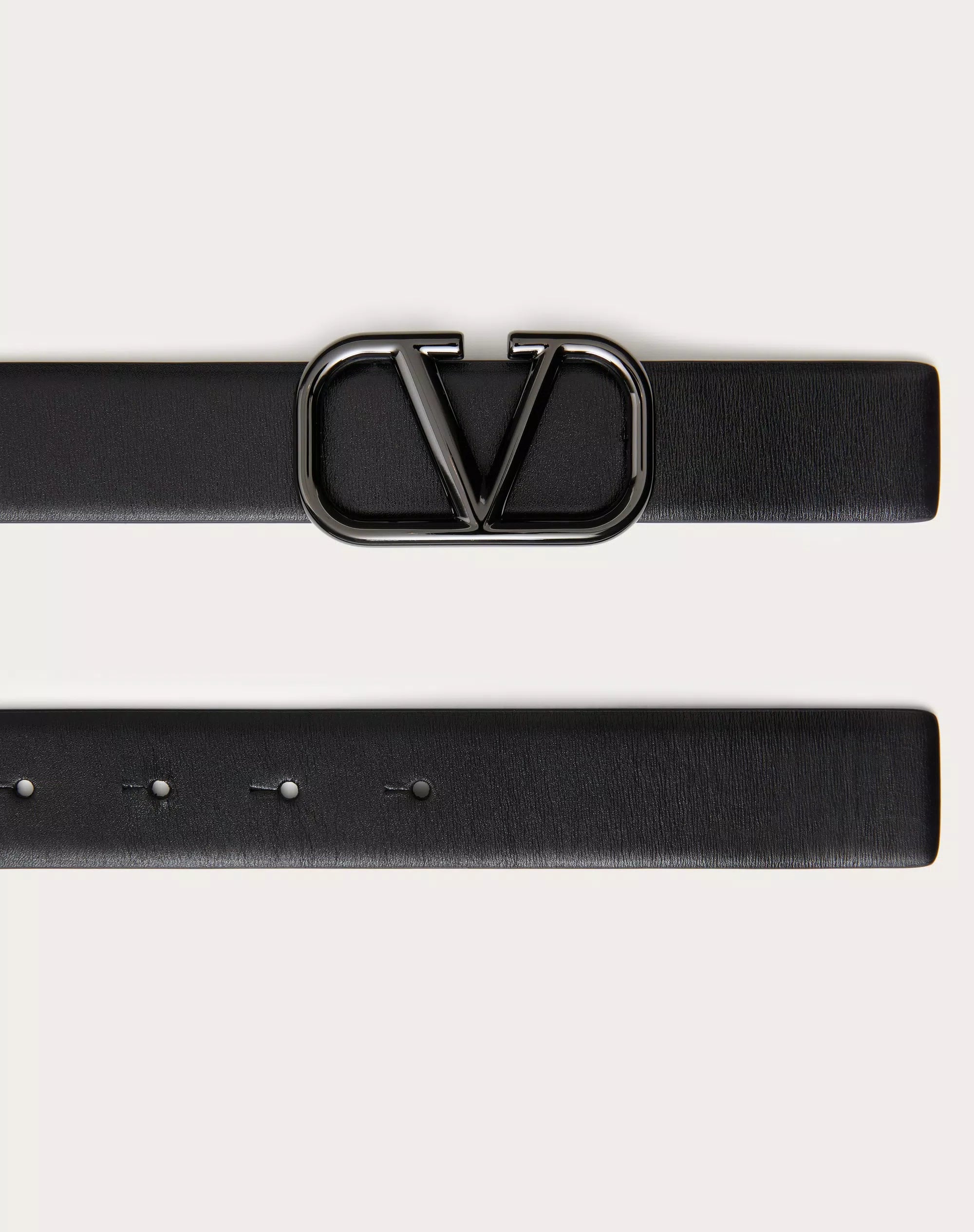 VLOGO SIGNATURE BUCKLE BELT NERO
