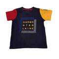 T-SHIRT JERSEY CON MANICHE IN CONTRASTO