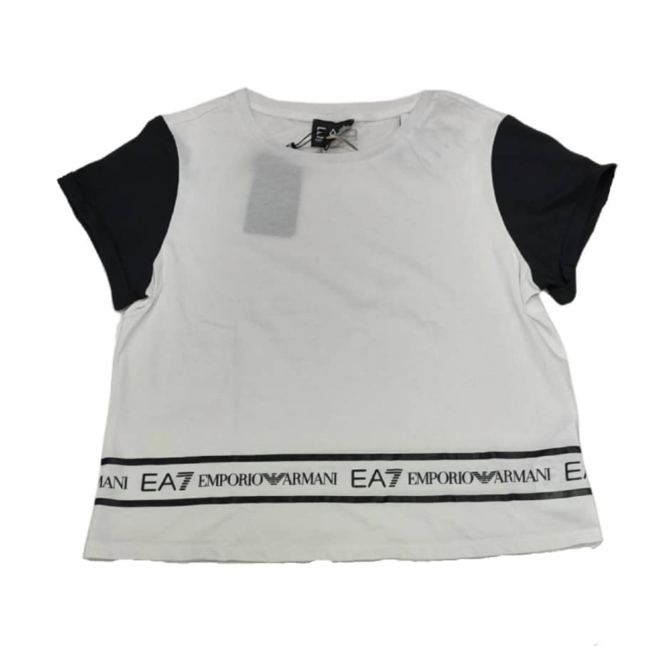 T-SHIRT BLANCA Y NEGRO ARMANI