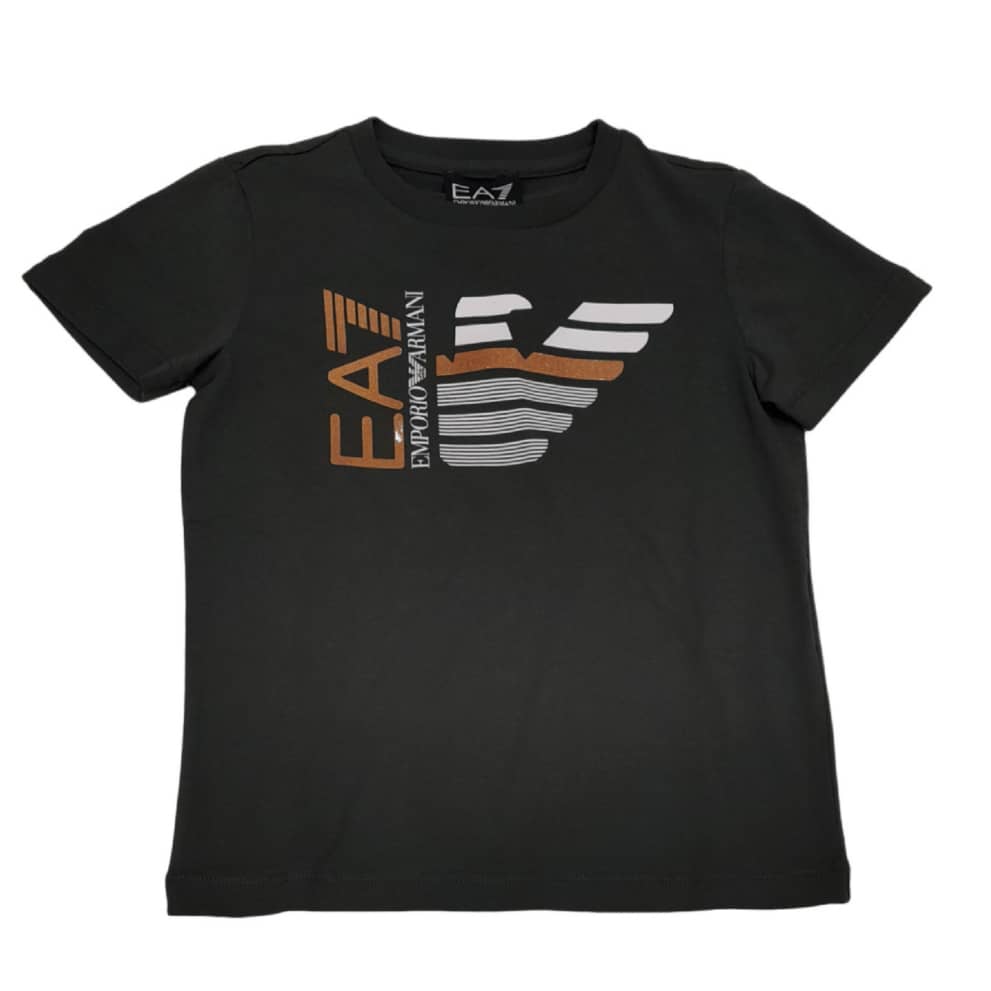 T-SHIRT DARK GREEN BOY ARMANI
