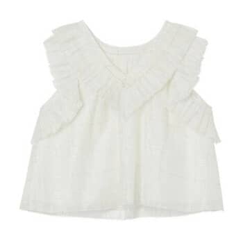 CAMISA WHITE DETAIL METALIC  GIRL